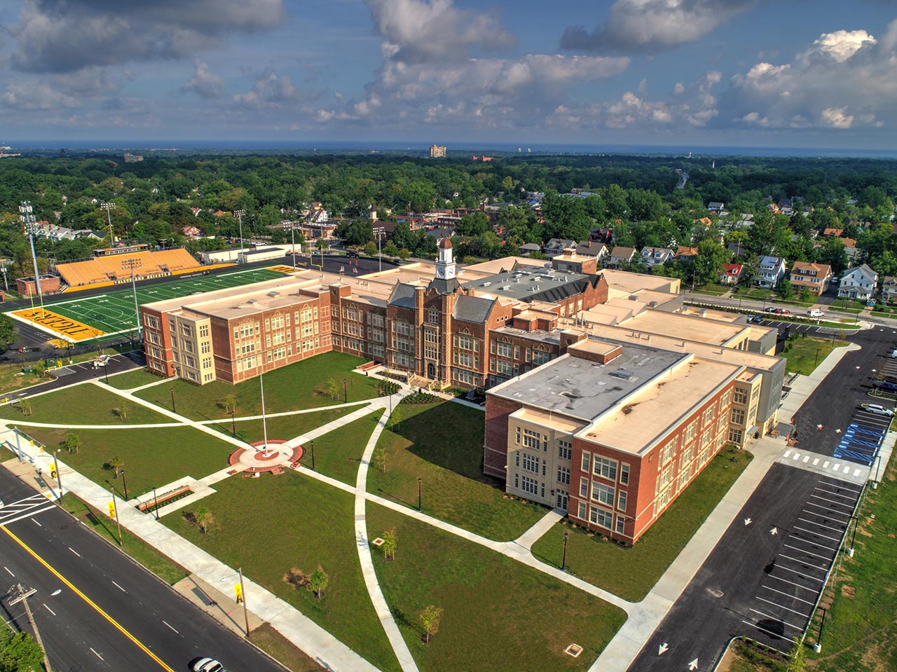 Heights High School, Aerial View of Campus