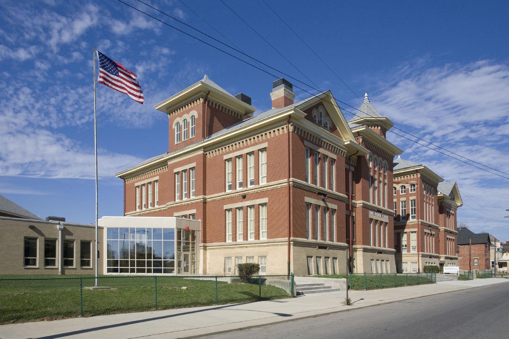 Ohio Avenue Elementary School, Exterior of historic building