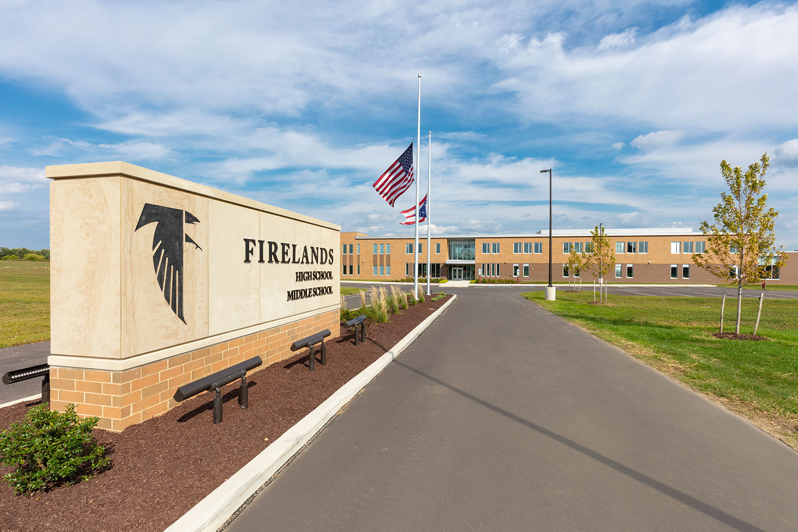 Firelands High School, Entrance Drive